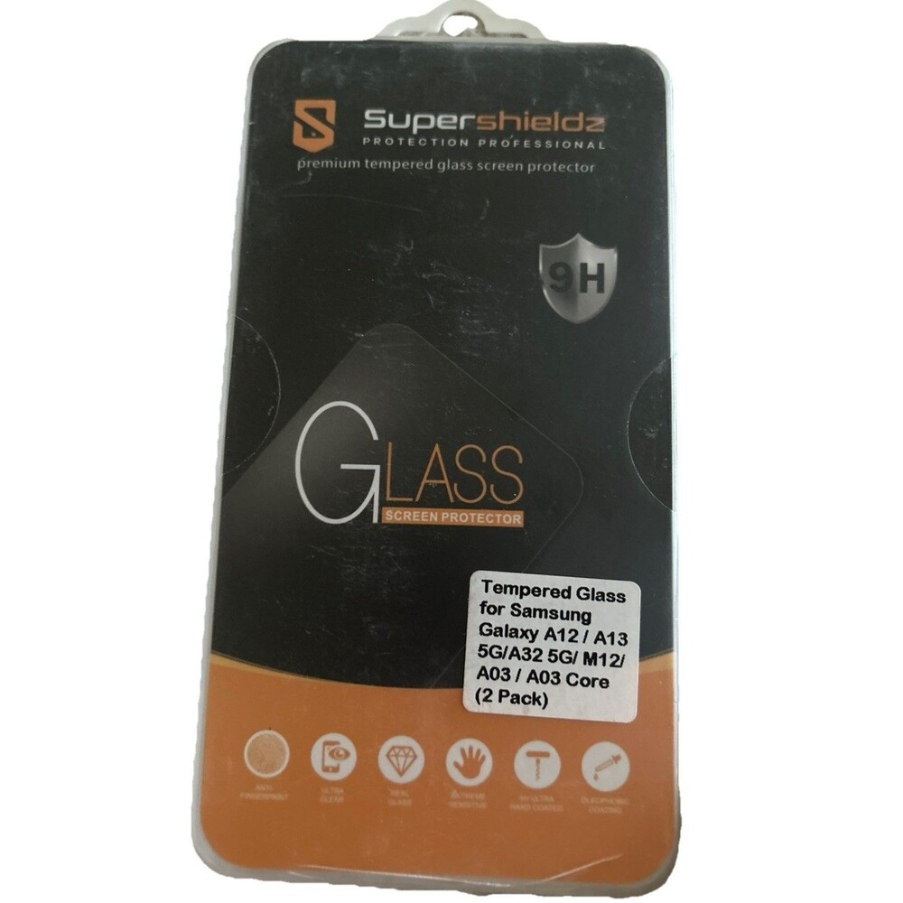 [2-Pack] Supershieldz Tempered Glass Screen Protector for Samsung Galaxy A12/A13